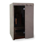 Finnmark Fitted Sauna Covers for FD-1–FD-5, Avena — Finnmark Sauna Cover Open