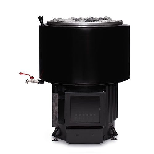 Narvi Luosto VS Wood-Burning Sauna Stove w/ Watertank — 16 kW Finnish Sauna Heater