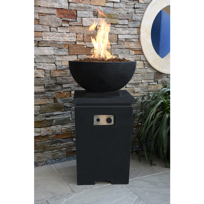 Exeter Fire Column - Stylish and Durable Patio Flame