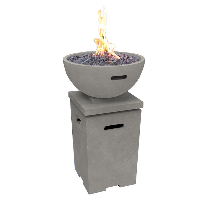 Exeter Fire Column - Stylish and Durable Patio Flame