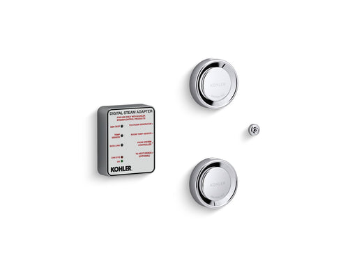 Kohler Invigoration Tandem Digital Steam Adapter Kit — Polished Chrome